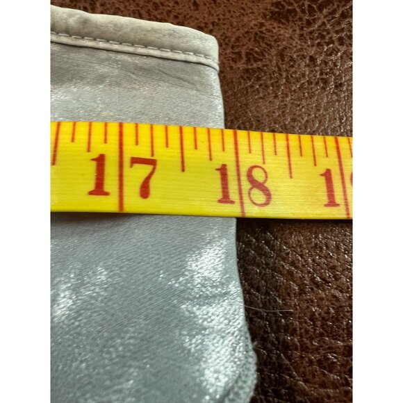 Metallic Silver Tiered Tank Top New York & Company M Fairy Y2K Boho Cute Goth - Picture 3 of 5